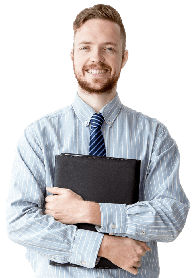 Businessman with shirt and tie