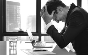 Stressed businessman