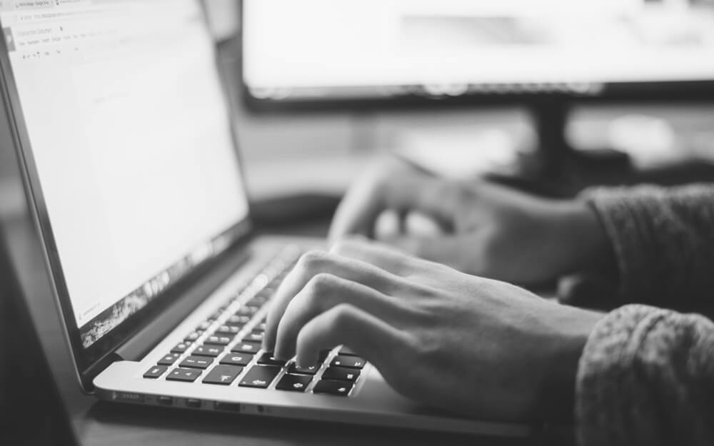 Person on computer